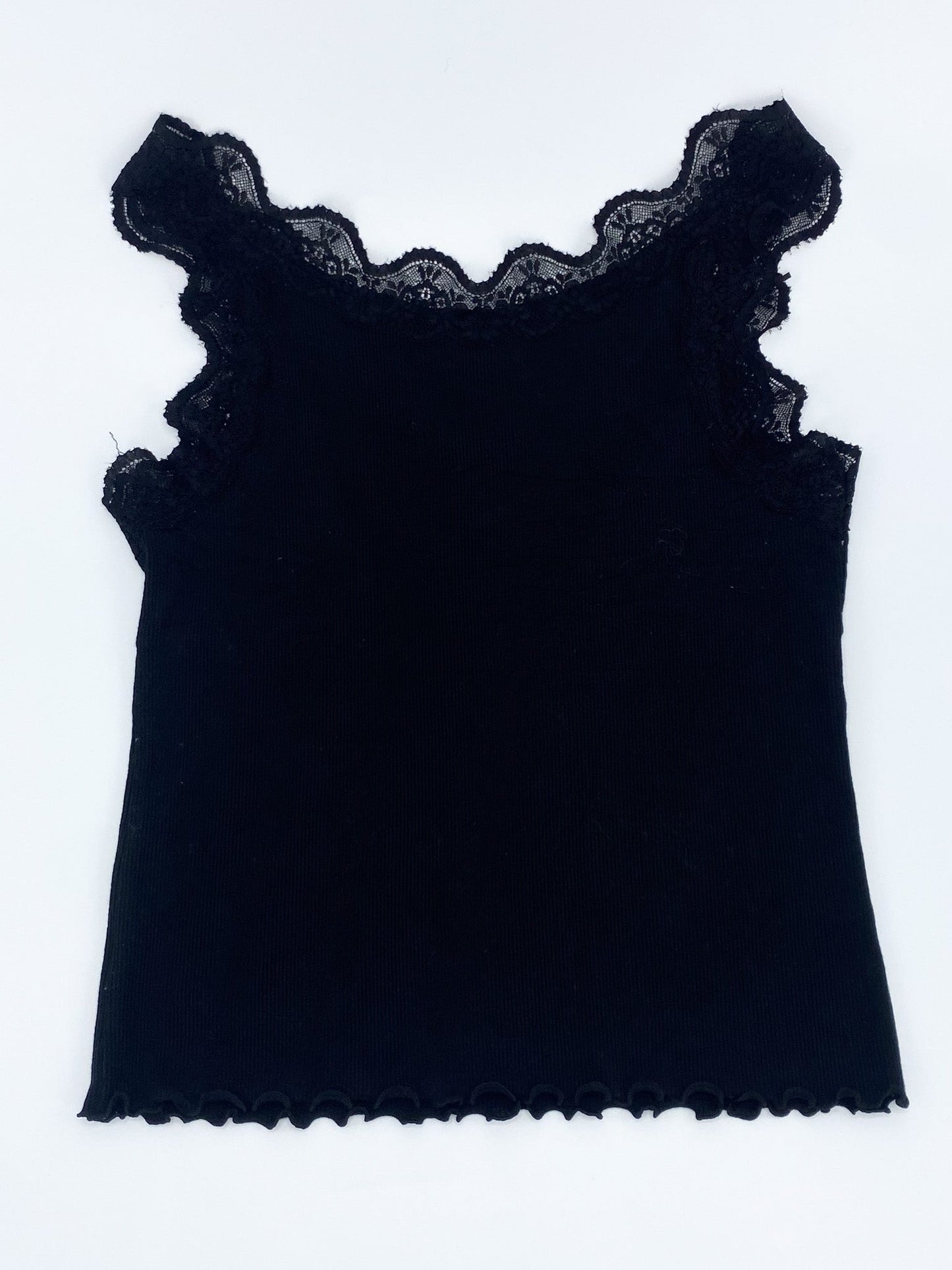 Vintage 00's Black Lace Singlet - S - Playground Vintage