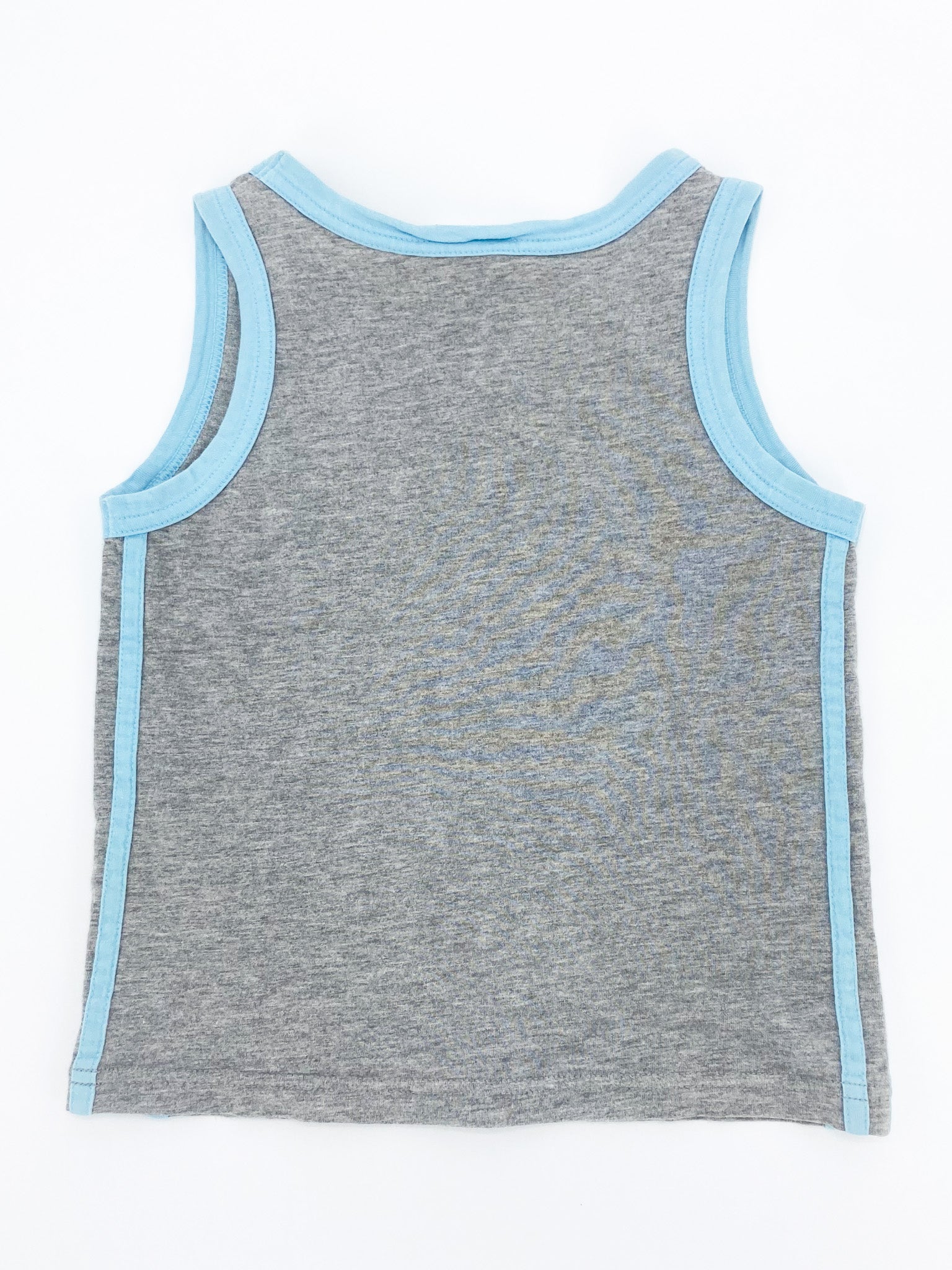 Vintage 00's Blue/Grey Adidas Micro Tank - XS - Playground Vintage